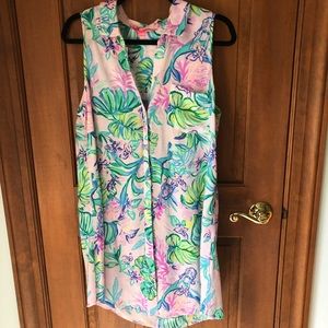 Lilly Pulitzer Swim Cover Up “mermaid in the shade “ size M